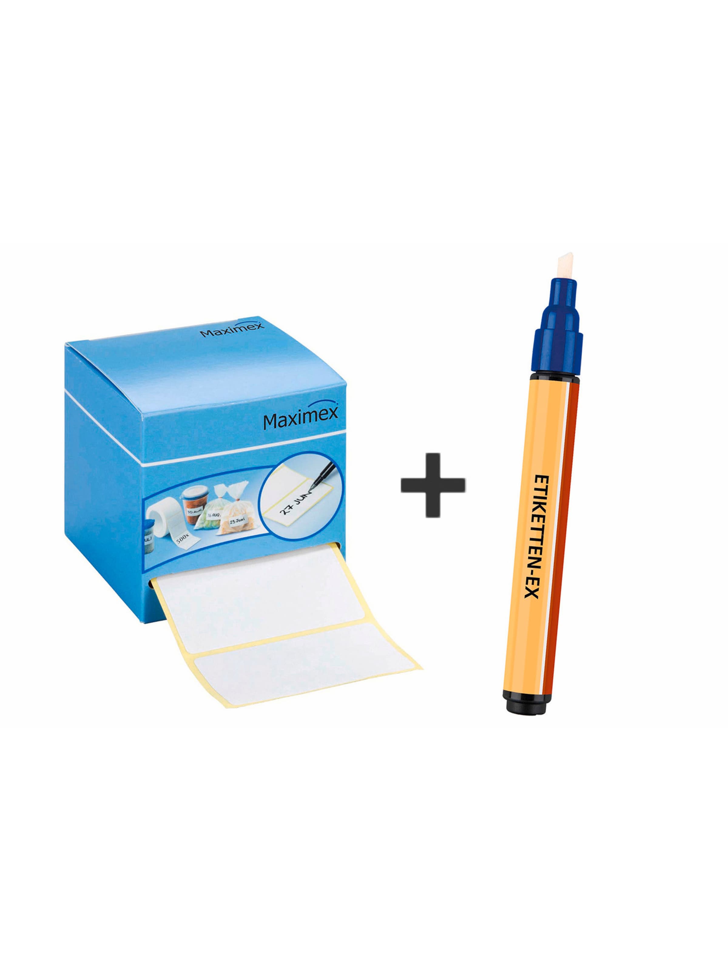 Wenko Etiketten-Ex in Blau: Vorderseite