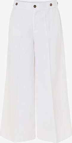 Wide leg Pantaloni con piega frontale 'MASKANO' di TATUUM in bianco: frontale
