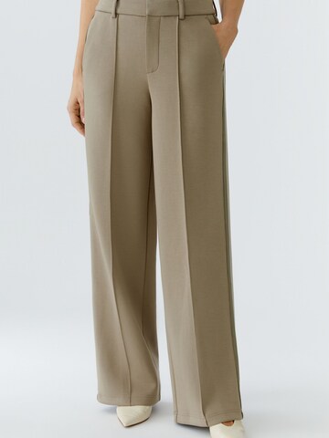 OUI Loose fit Pleat-Front Pants in Green