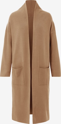 Geacă tricotată de la Imily Bela pe bej: față