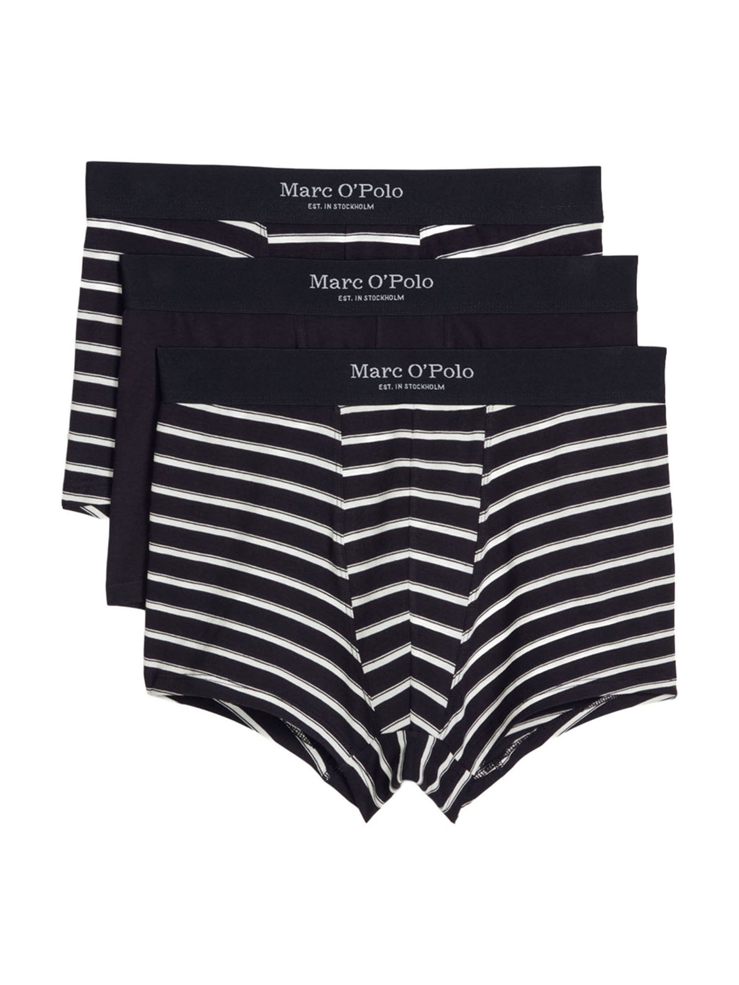 Marc O'Polo Boxers ' Essentials ' en noir / blanc, Vue avec produit