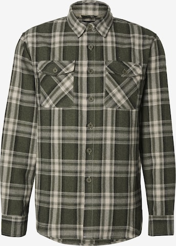 INDICODE JEANS Regular fit Button Up Shirt 'INStanlei' in Green: front