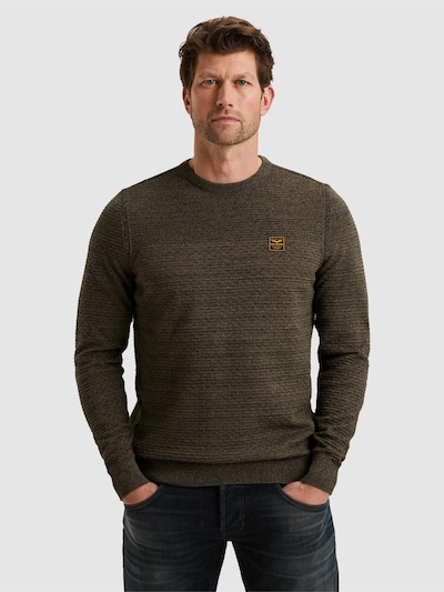PME Legend Jersey 'Pullover in mouliné cotton' en L en oliva, Vista del producto