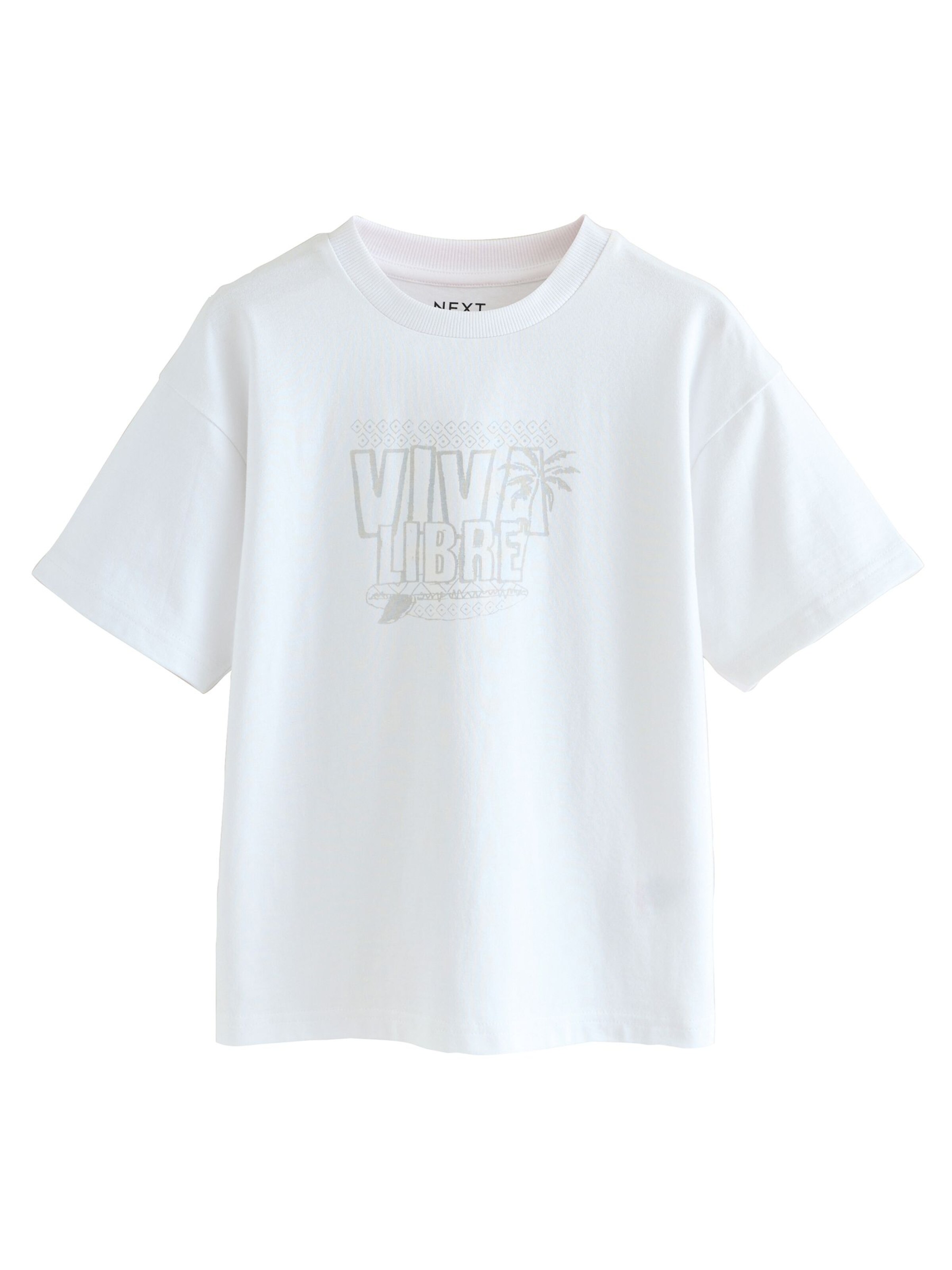 Next Μπλουζάκι σε λευκό: μπροστά