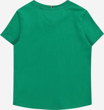 TOMMY HILFIGERregular Majica 'ESSENTIAL' - zelena boja