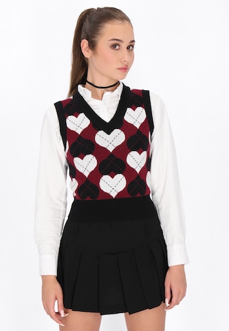 Cardigan myMo ROCKS en noir : devant