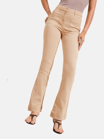 Bootcut Jean Friends Like These en beige : devant