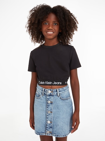 melns Calvin Klein Jeans T-Krekls 'Punto': no priekšpuses