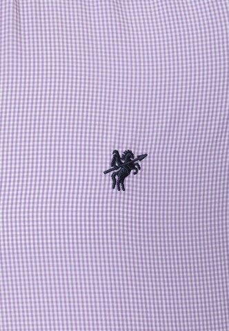 DENIM CULTURE Regular fit Button Up Shirt 'Igor' in Purple