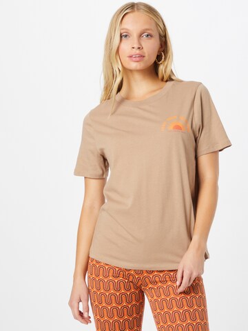 Gina Tricot T-Shirt in Braun: Vorderseite
