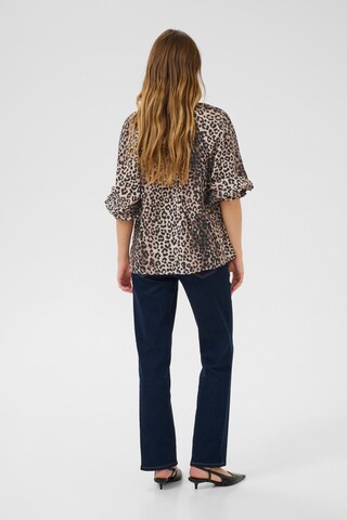 CULTURE Bluse i brun