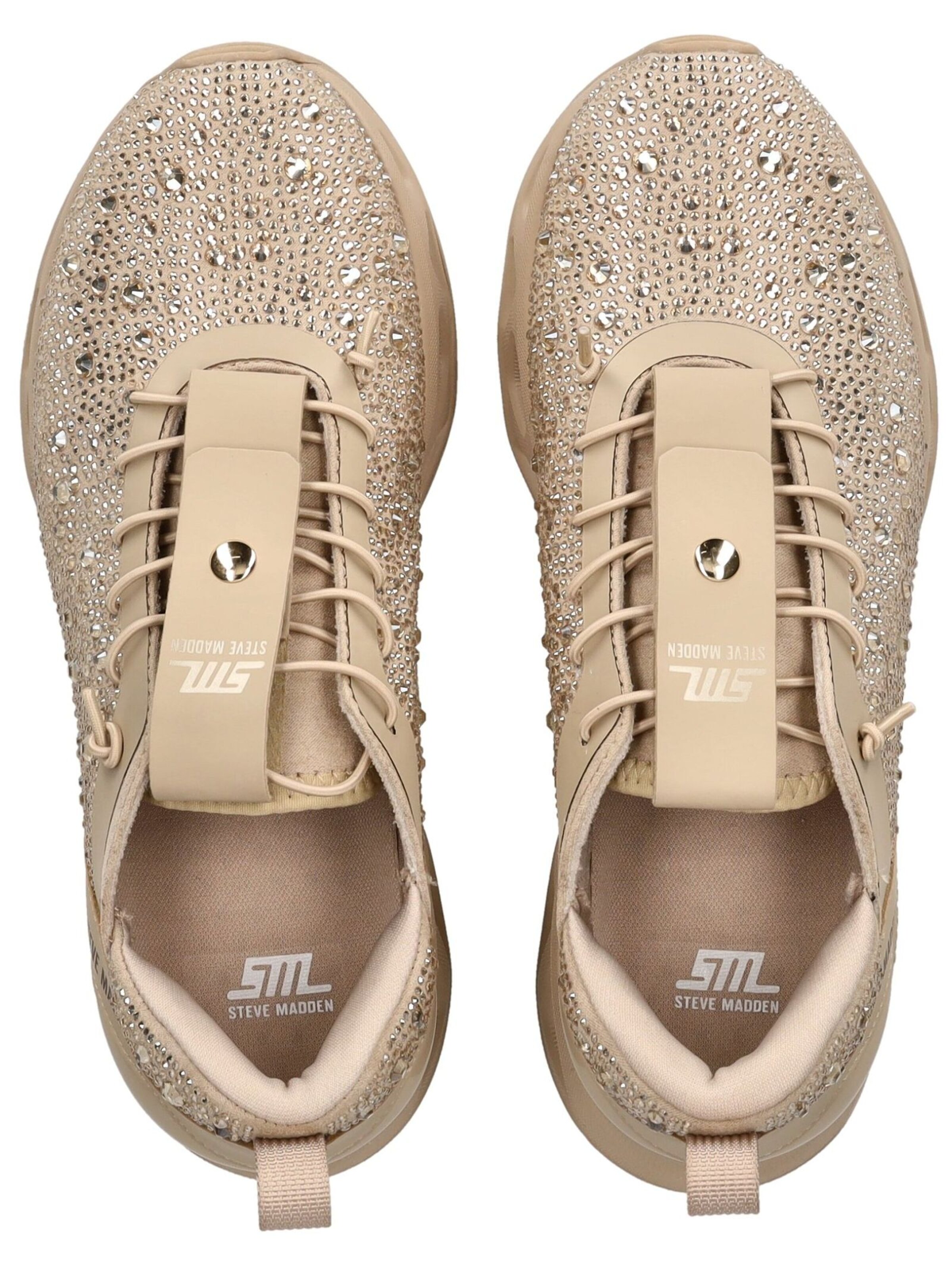 STEVE MADDEN Platform trainers in Beige