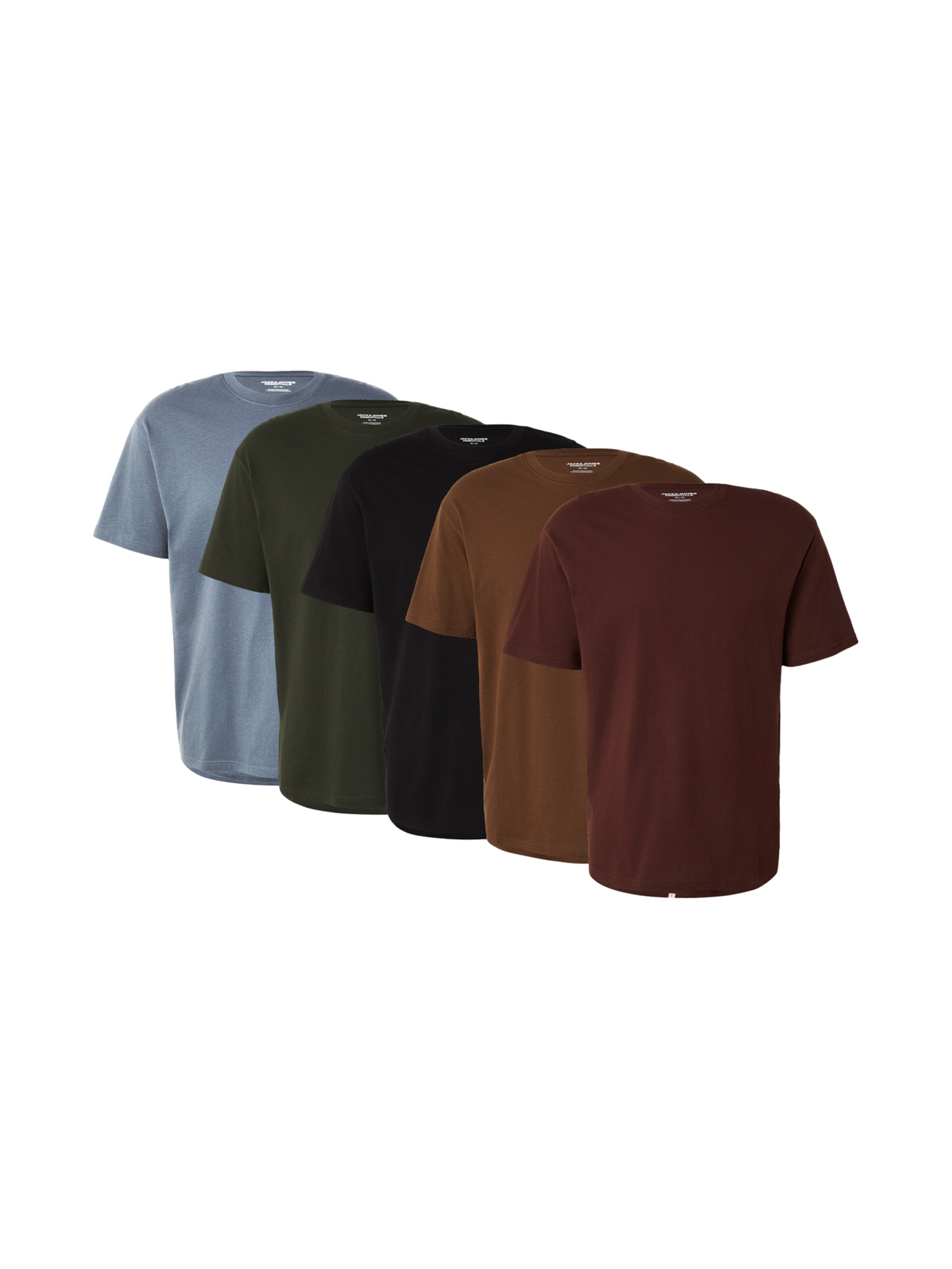 JACK & JONES Póló 'JJEORGANIC' - barna: elől