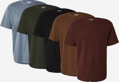 XS dydžio Marškinėliai iš JACK & JONES, spalva – ruda / pilka / margai pilka / tamsiai žalia / juoda, Prekių apžvalga