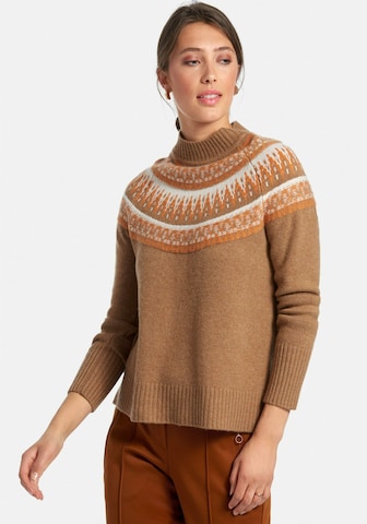 Pull-over include en marron : devant