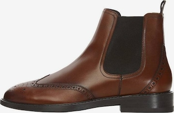 MANGO MAN Chelsea Boots 'Chelpica' in Brown: front