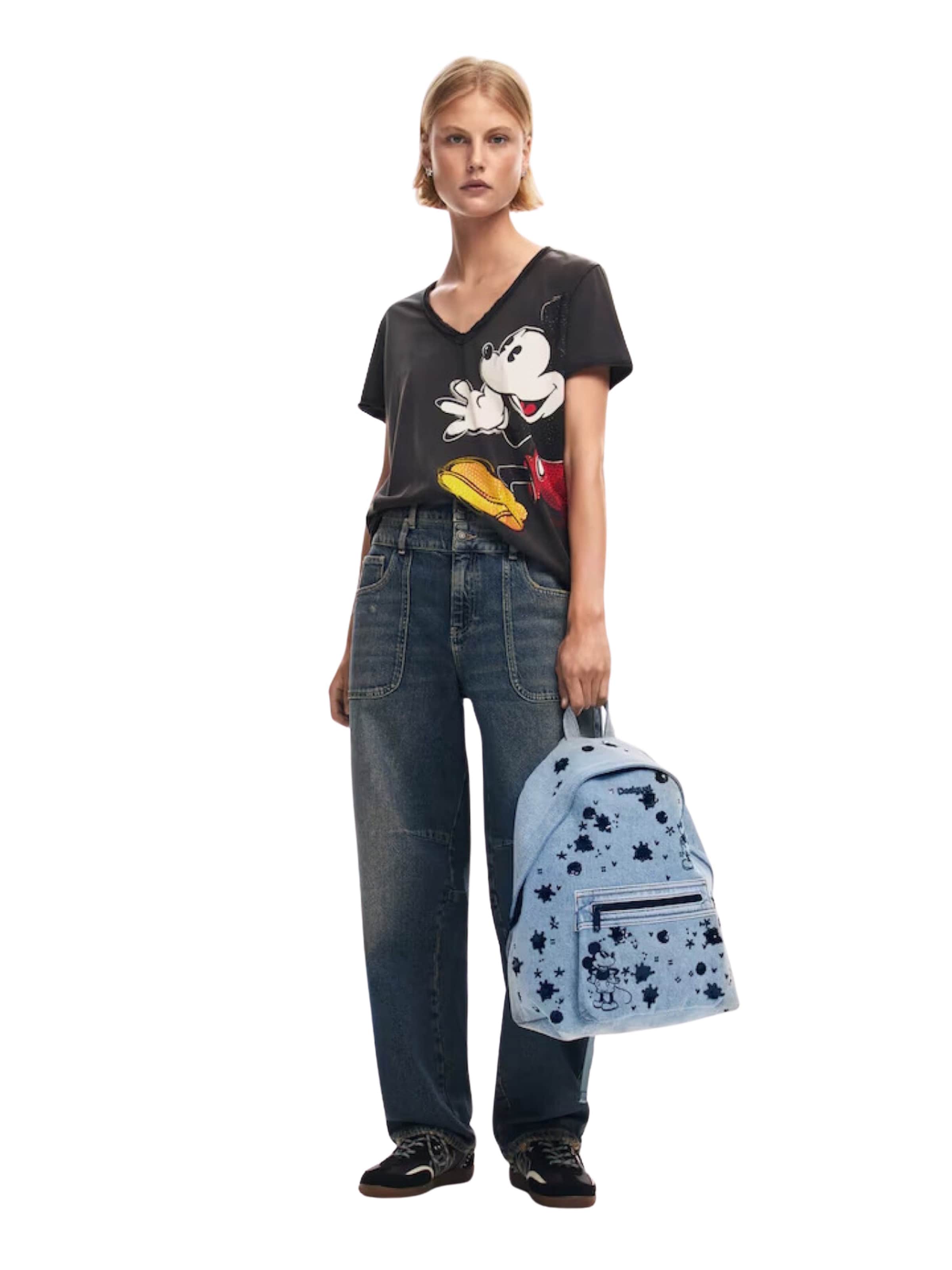 Desigual Backpack 'Mickey Splendia Mombasa' in Blue: front