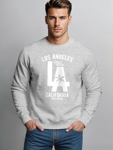 Neverless Sweatshirt 'LA California'‌‌‌‌‌‌‌‌‌‌ in Grau