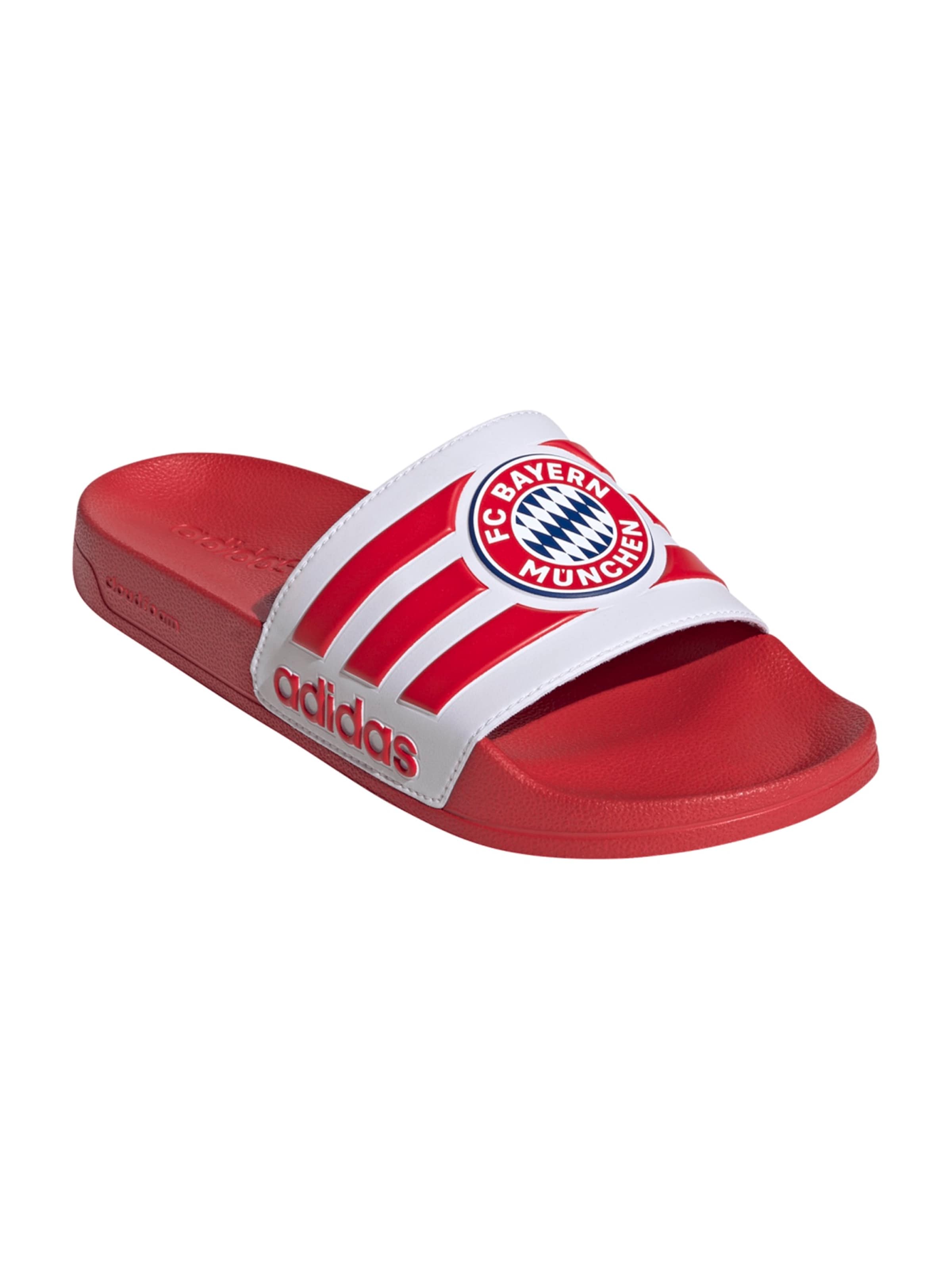 Zoccoletto 'Adilette Bayern Munich' di ADIDAS SPORTSWEAR in bianco