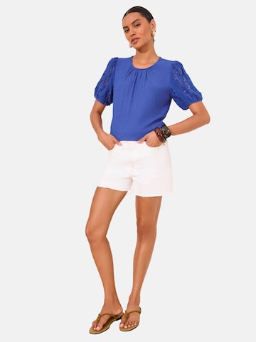 Lipsy Blouse in Blauw: voorkant