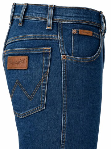 WRANGLER - regular Vaquero 'Wrangler Texas Herren-Stretchjeans Regular Fit Authentic Straight W12133009 Darkstone' en azul
