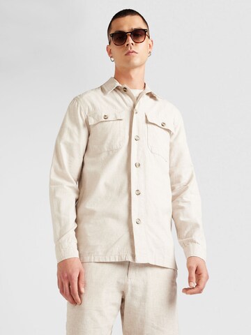 Lindbergh Regular fit Skjorta i beige: framsida