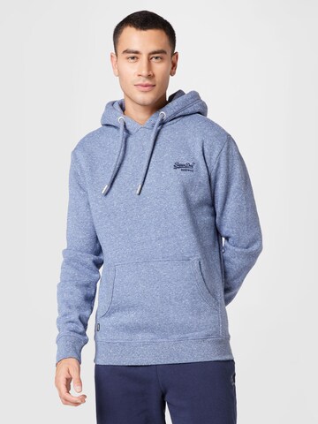 Sweat-shirt Superdry en bleu : devant