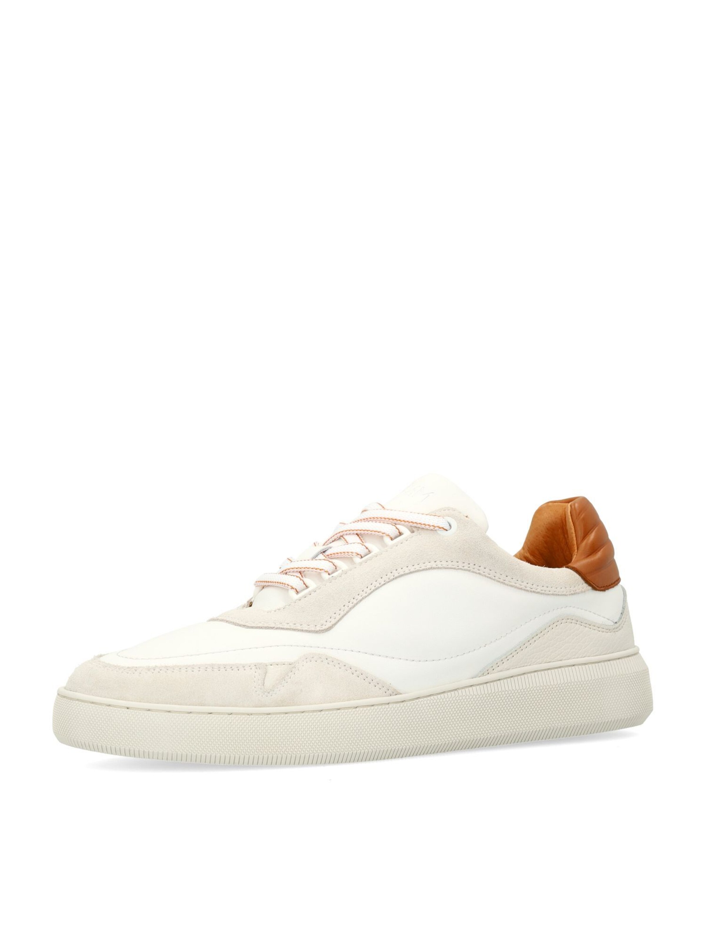 Baskets basses MANFIELD en beige : devant