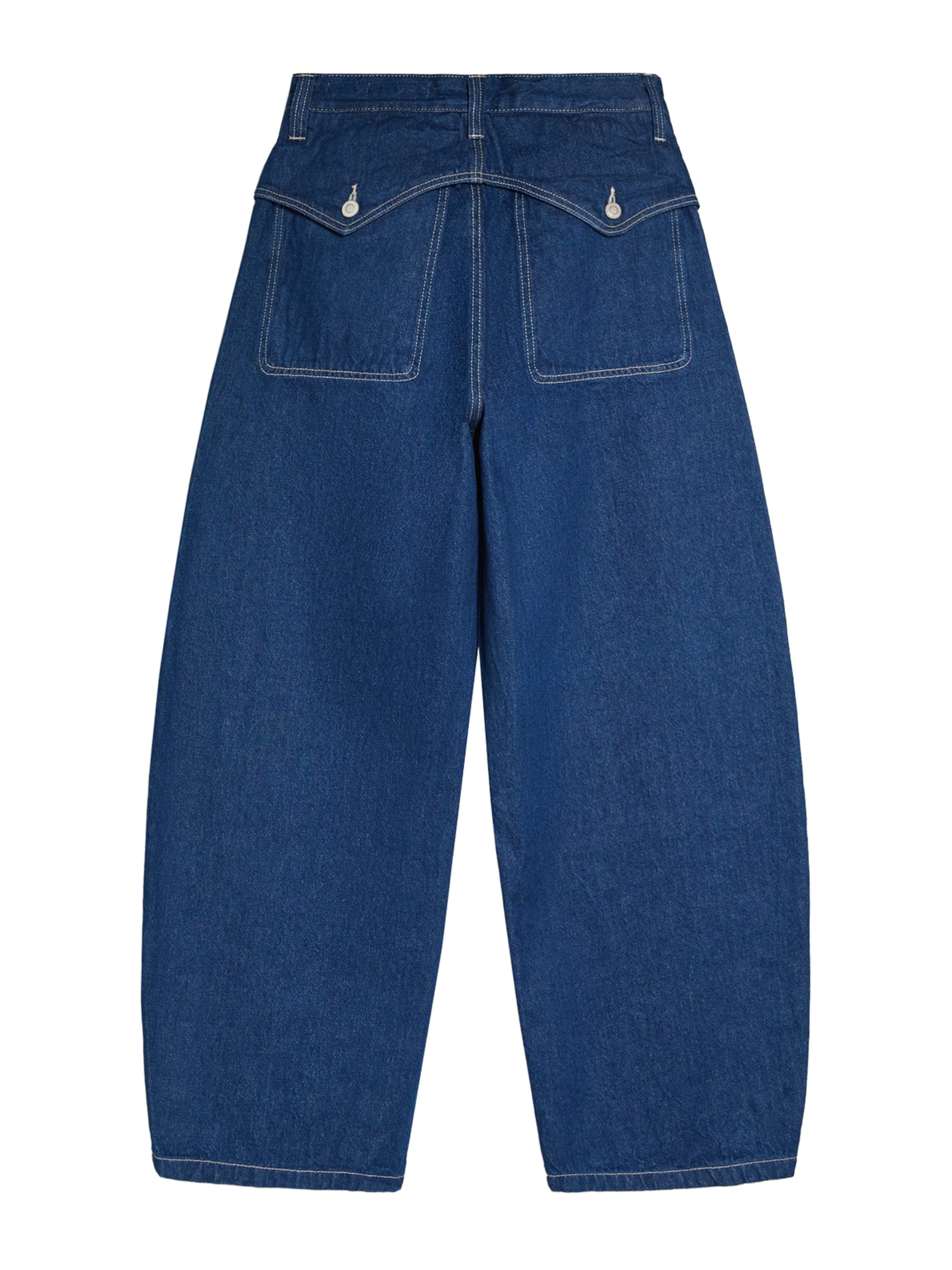Bershka Barrel Jeans in Blue