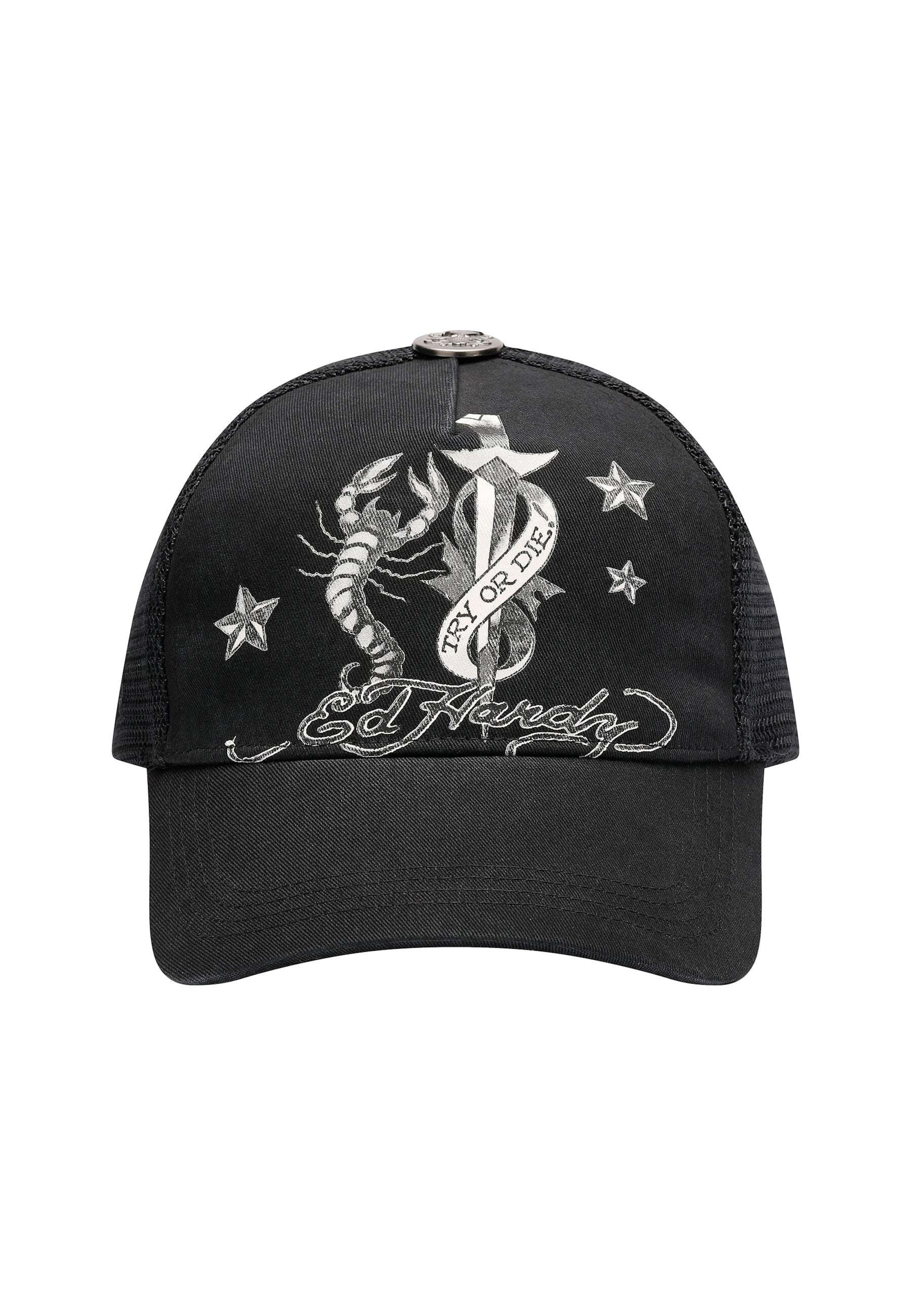Casquette 'Dagger Scorpion' Ed Hardy en noir