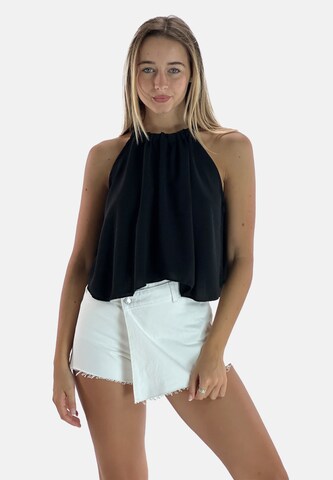 Elara Blouse in Black: front