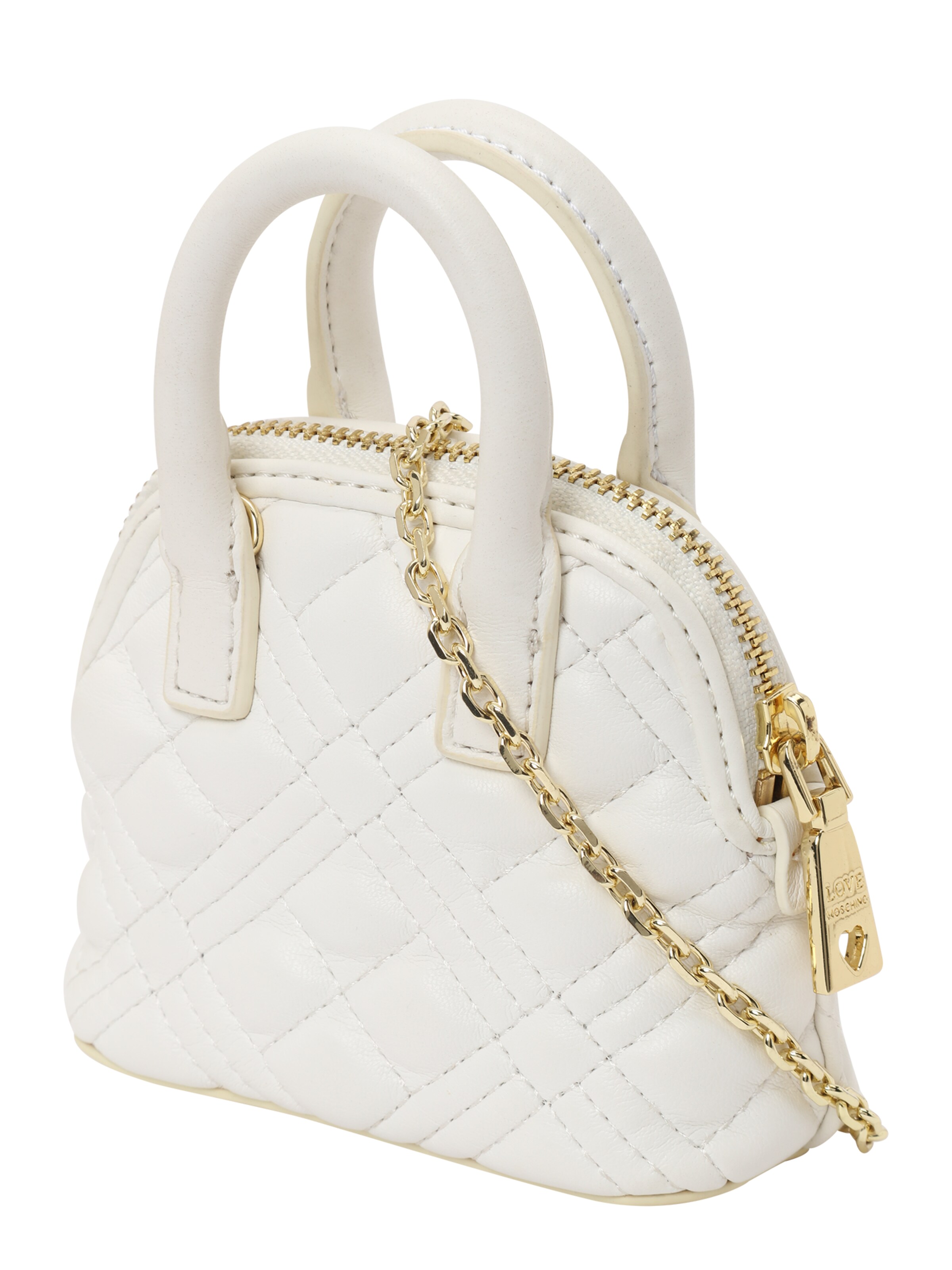 Love Moschino Τσάντα χειρός σε λευκό: πλευρά