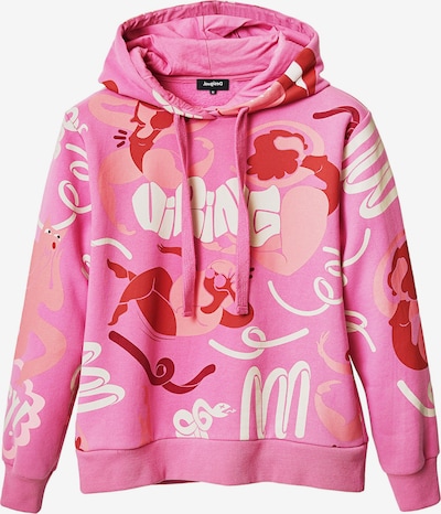 Desigual Sweatshirt 'BRAVA' in de kleur Pink / Rosa / Rood / Wit, Productweergave