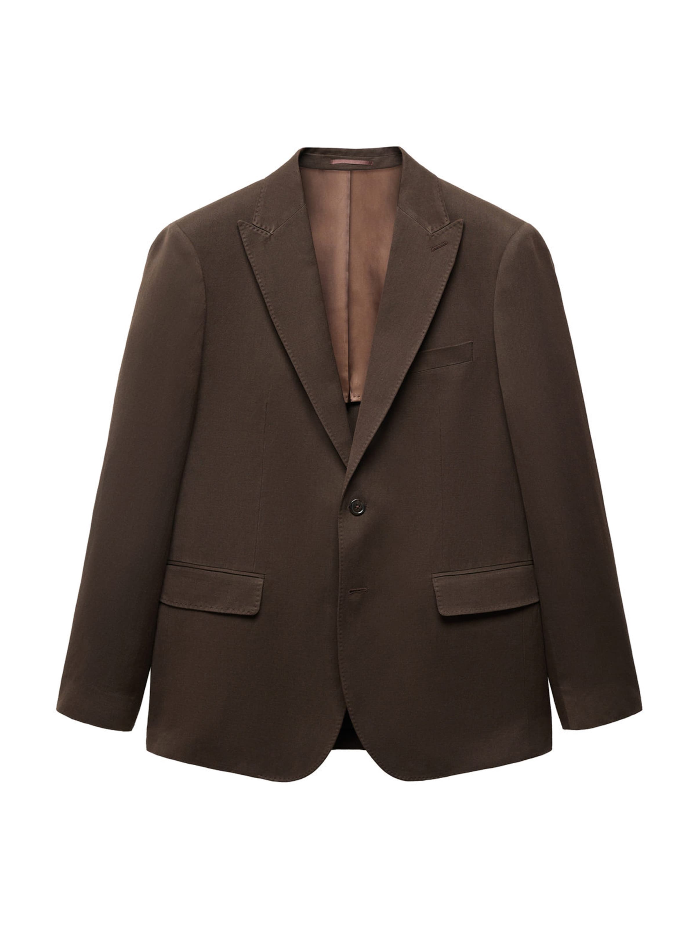 sötét barna MANGO MAN Zakó 'Amalfip', Termék nézet