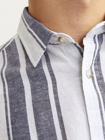 JACK & JONES Comfort fit Button Up Shirt 'JJESummer' in Blue