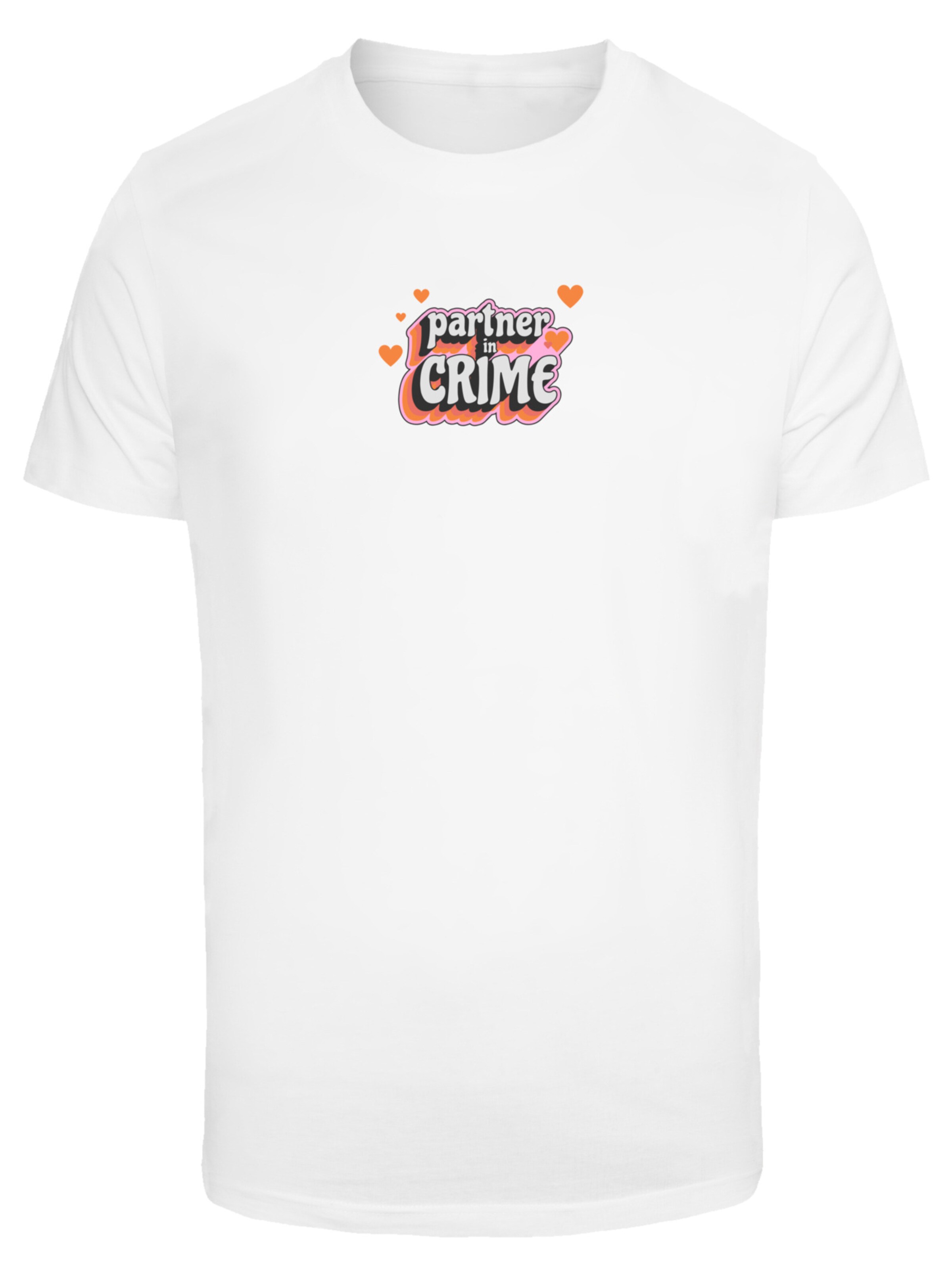 F4NT4STIC Shirt 'Partner In Crime' in White: front