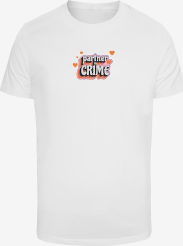 F4NT4STIC Shirt 'Partner In Crime' in White: front