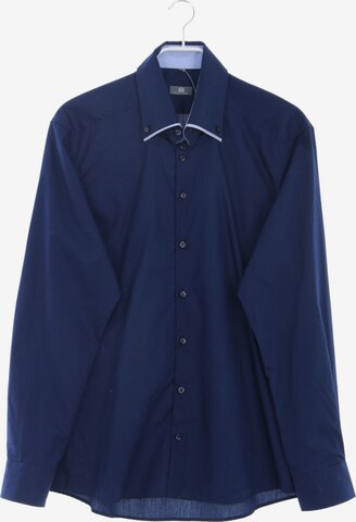 ROYAL CLASS Button Up Shirt in M in Blue: front