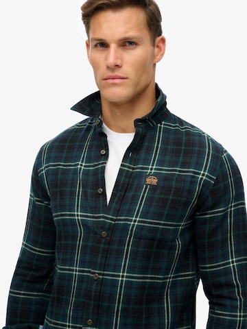 Superdry Regular Fit Hemd in Grün