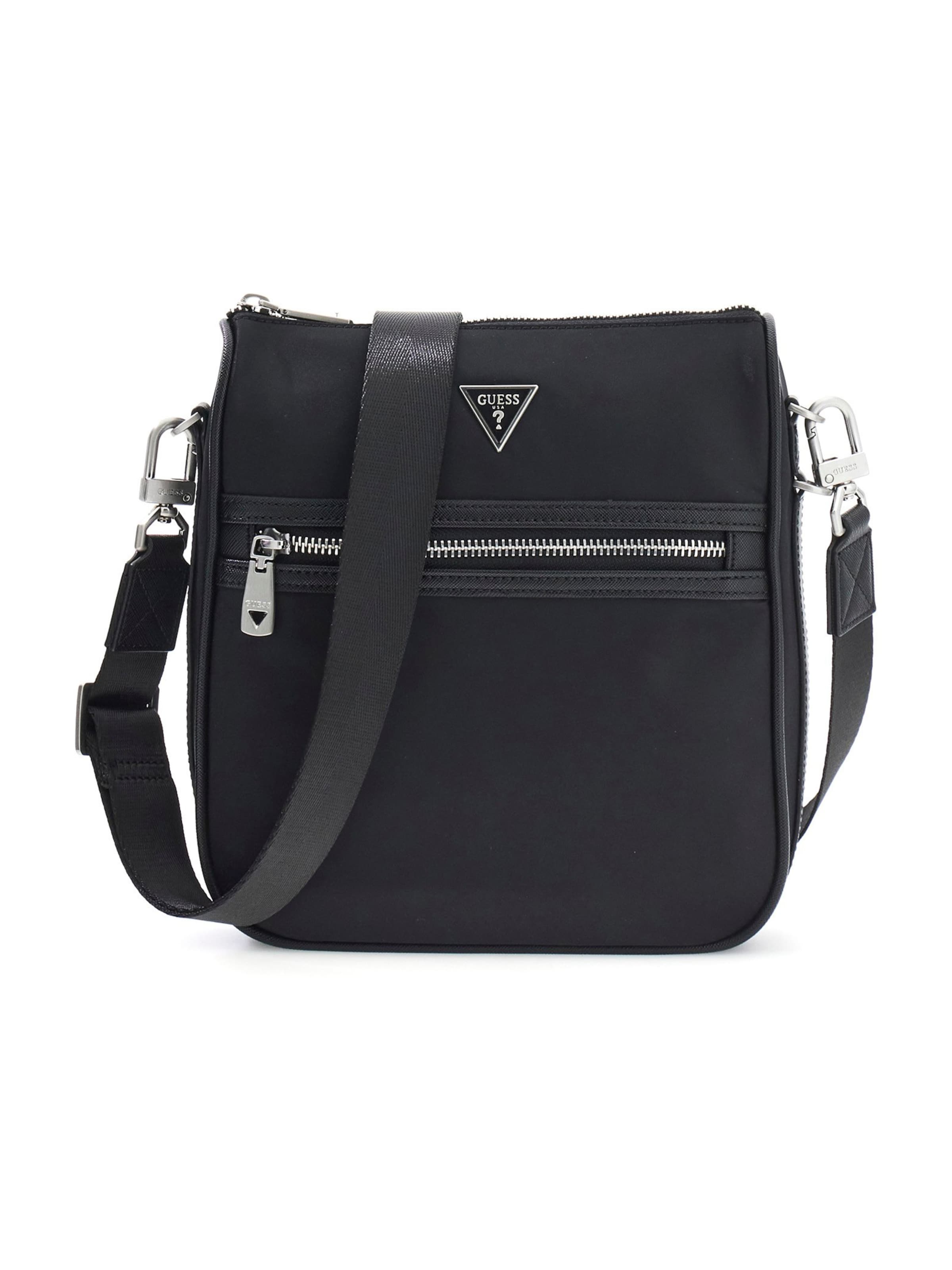 GUESS Olkalaukku 'MILANO' värissä musta: etupuoli
