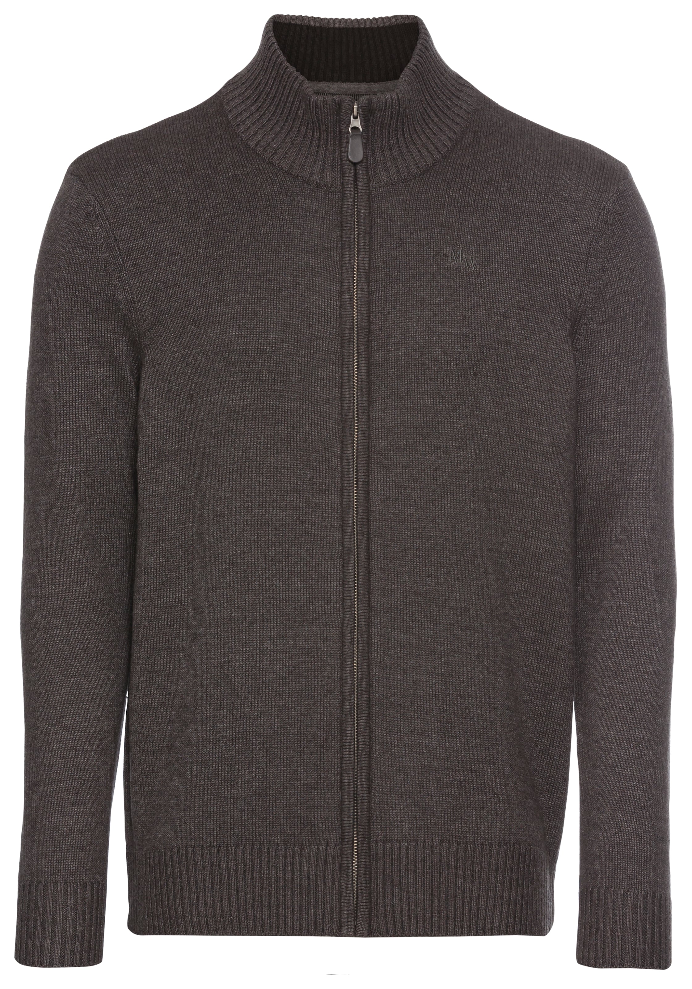 Man's World Strickjacke in Grau: Vorderseite