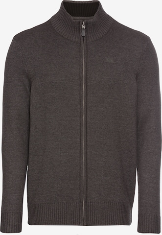 Man's World Knit Cardigan in Grey: front