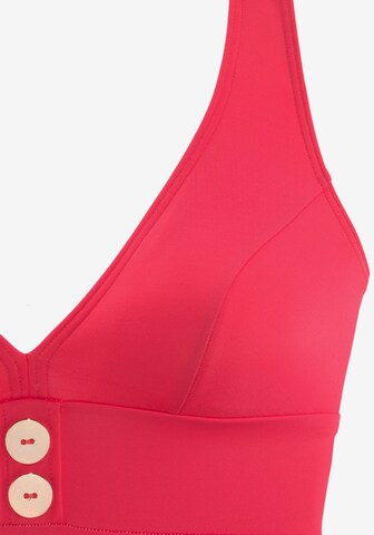 VIVANCE Triangel Badeanzug in Rot