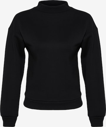 Trendyol Sweatshirt in Zwart: voorkant