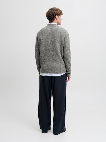 JACK & JONES Gebreid vest 'Simon' in Grijs