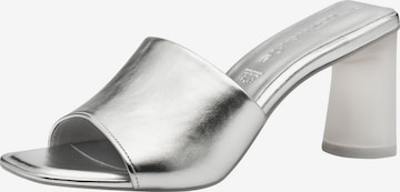 Tamaris Mule in Silver: front