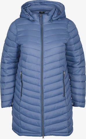 Zizzi Between-season jacket 'SALLY' in Blue: front