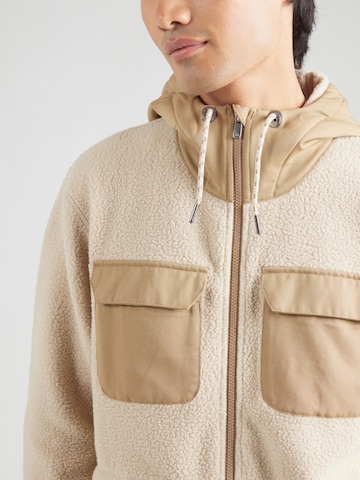Giacca di pile funzionale 'Manukau' di VAUDE in beige