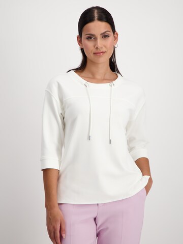 monari Sweatshirt in Wit: voorkant