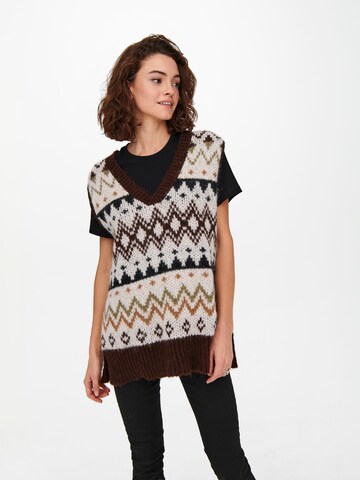 ONLY Sweater 'Smila' in Brown: front